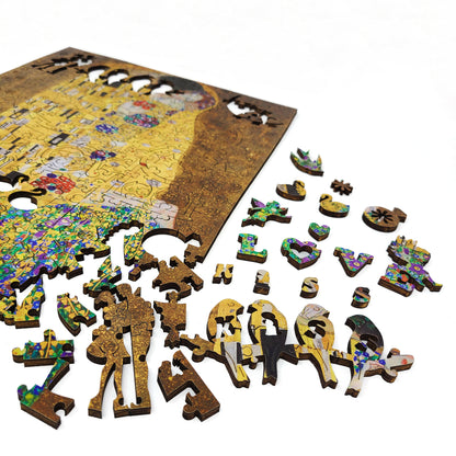 Wooden Jigsaw Puzzle with Uniquely Shaped Pieces for Adults - 311 Pieces - the Kiss