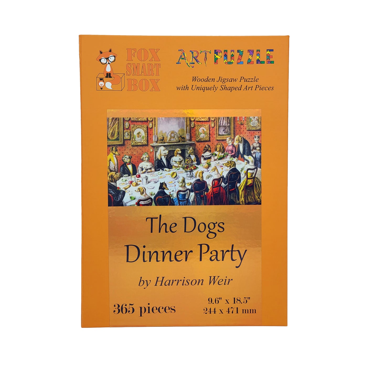 Wooden Jigsaw Puzzle with Uniquely Shaped Pieces for Adults - 365 Pieces - The Dogs dinner party