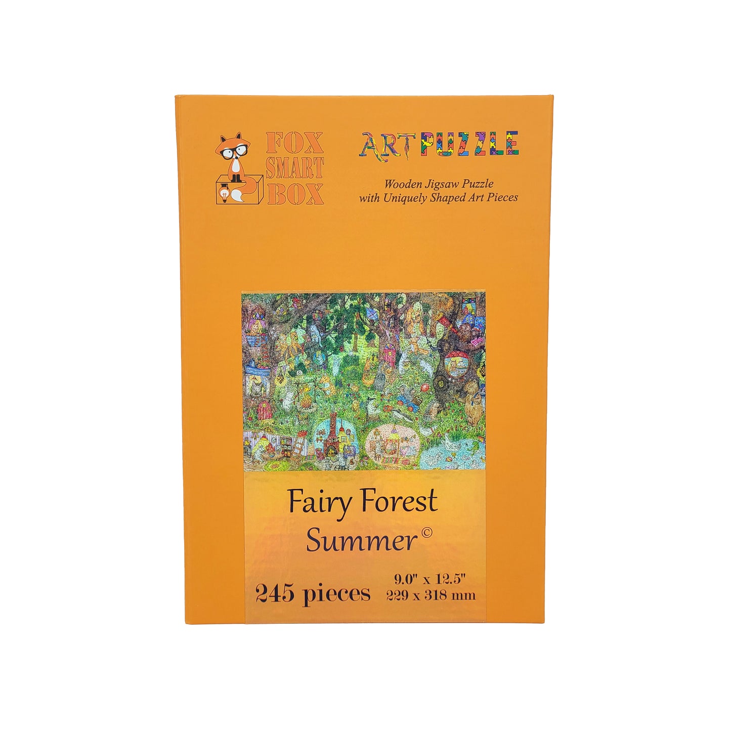 Wooden Jigsaw Puzzle with Uniquely Shaped Pieces for Adults - 245 Pieces - Fairy Forest. Summer