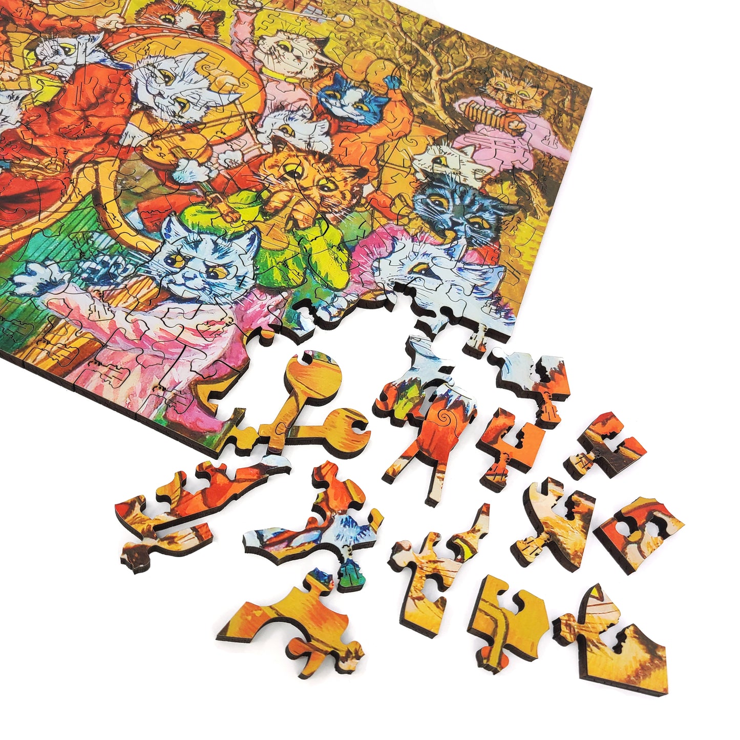 Large Format Wooden Jigsaw Puzzle with Uniquely Shaped Pieces for Seniors and Adults - 235 Pieces - And the band plays on