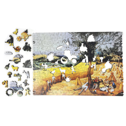 Wooden Jigsaw Puzzle with Uniquely Shaped Pieces for Adults - 280 Pieces - The Harvesters