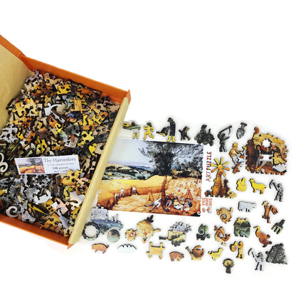 Wooden Jigsaw Puzzle with Uniquely Shaped Pieces for Adults - 280 Pieces - The Harvesters