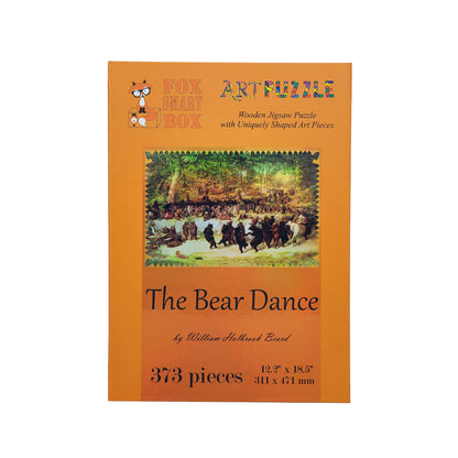 Wooden Jigsaw Puzzle with Uniquely Shaped Pieces for Adults - 373 Pieces - The Bear Dance