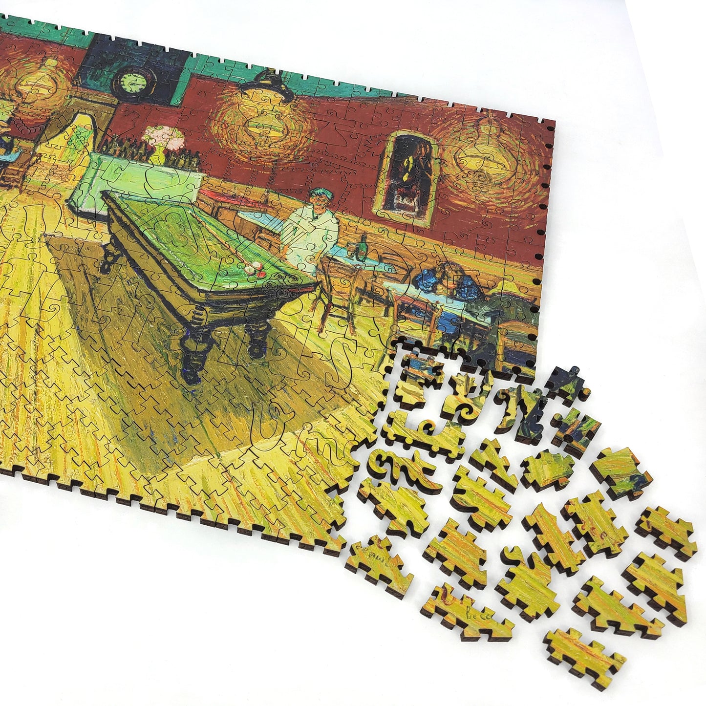 Wooden Jigsaw Puzzle with Uniquely Shaped Pieces for Adults - 330 Pieces - The Night Café