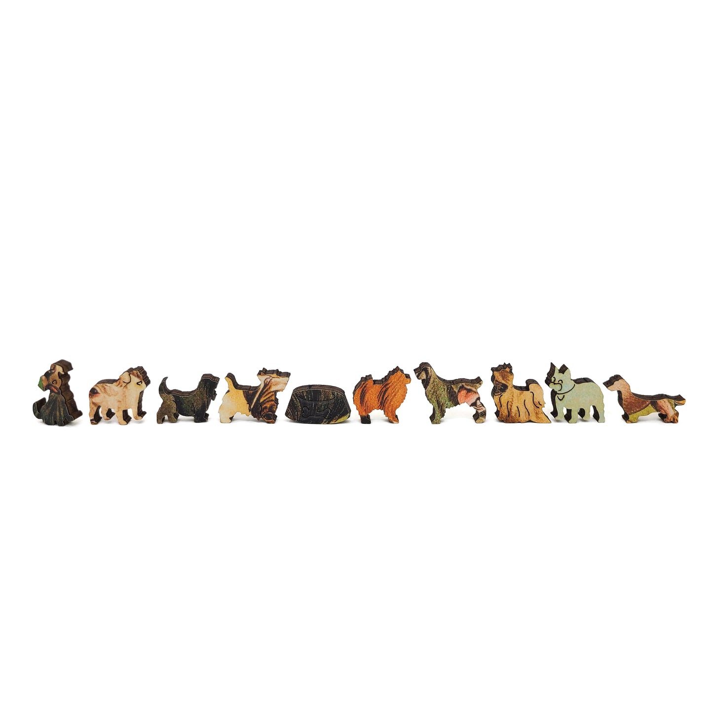 Wooden Jigsaw Puzzle with Uniquely Shaped Pieces for Adults - 306 Pieces - Furry Friends