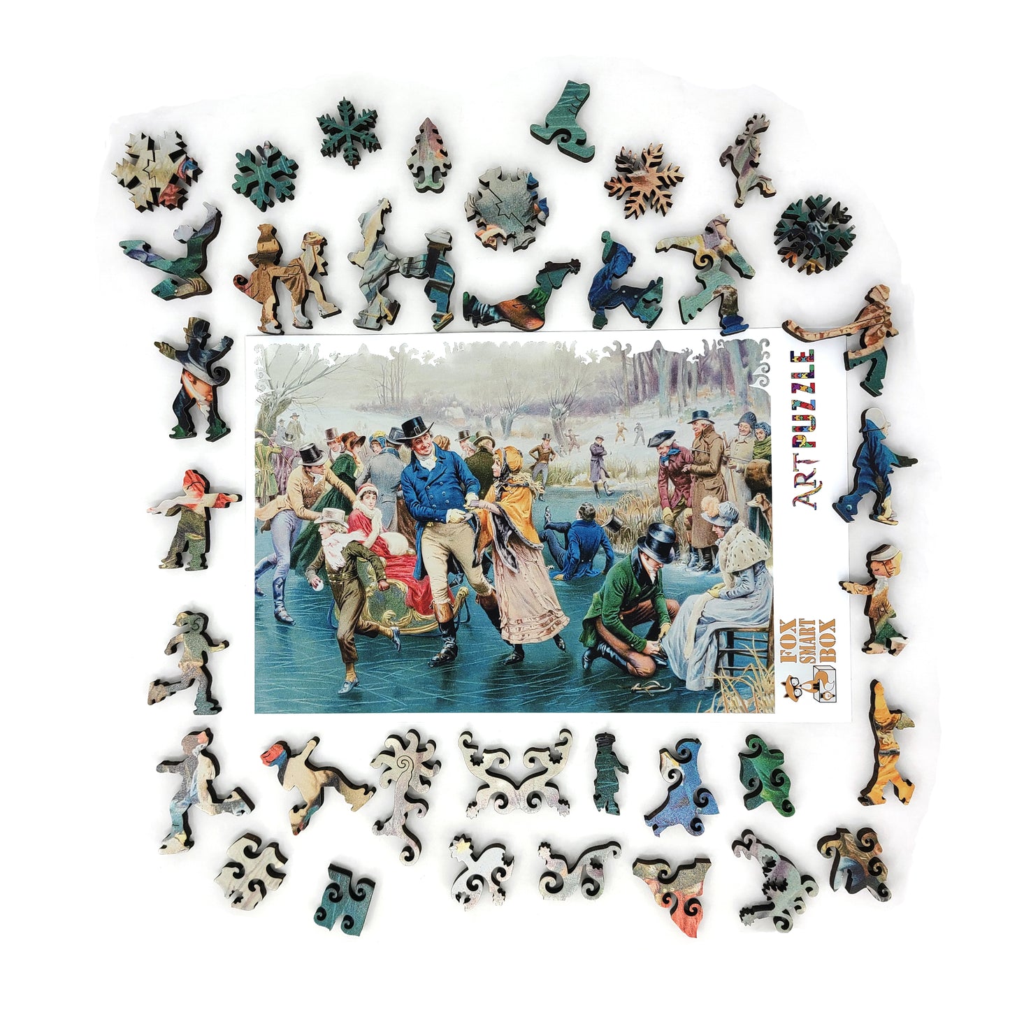 Large Format Wooden Jigsaw Puzzle with Uniquely Shaped Pieces for Seniors and Adults - 255 Pieces - A Merry Christmas