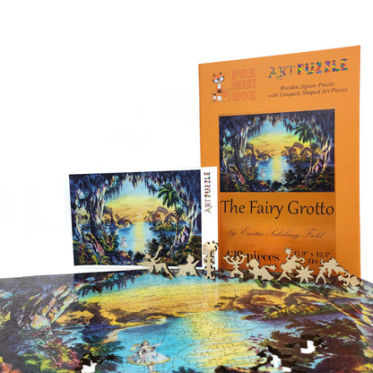 Wooden Jigsaw Puzzle with Uniquely Shaped Pieces for Adults - 430 Pieces - The Fairy Grotto
