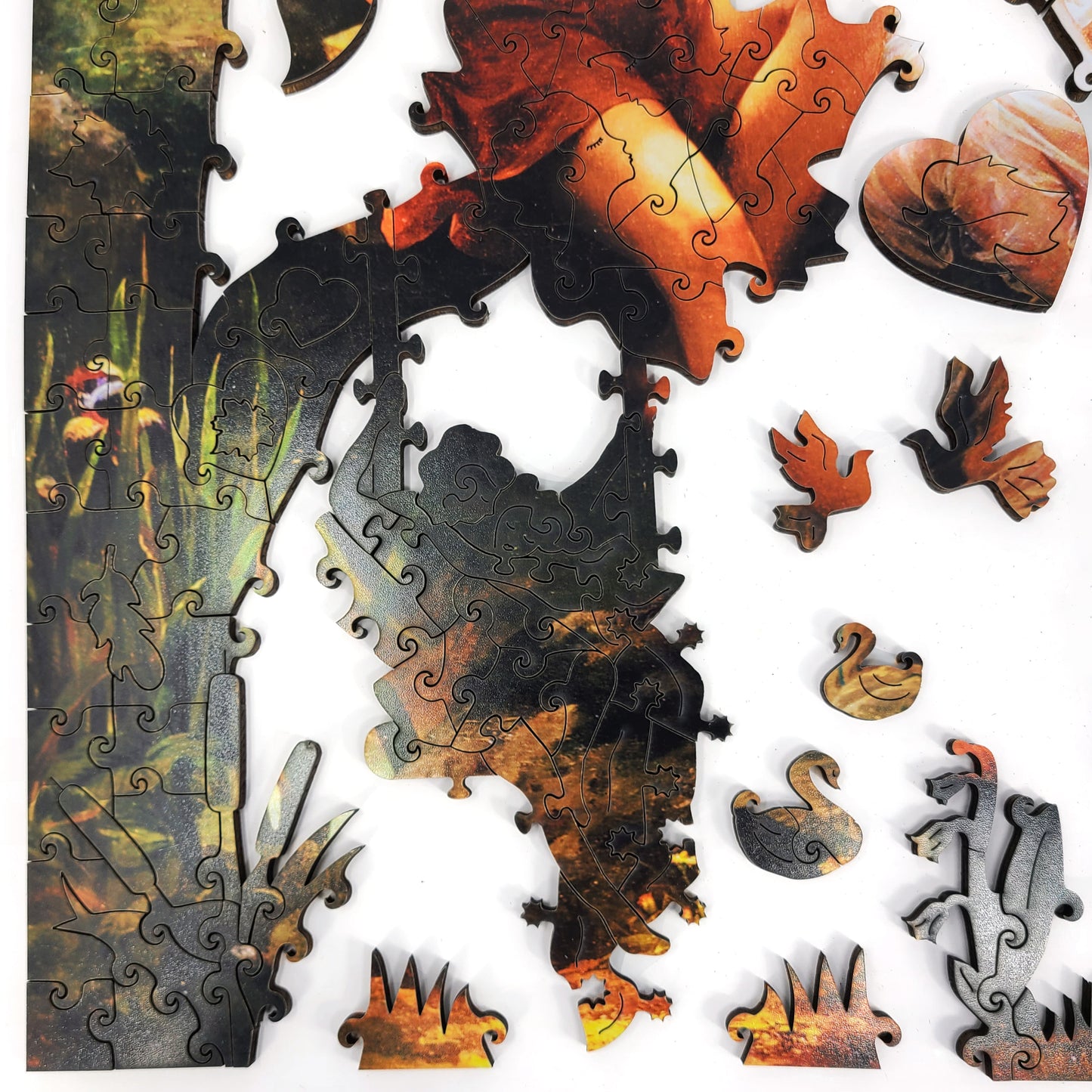 Wooden Jigsaw Puzzle with Uniquely Shaped Pieces for Adults - 350 Pieces - Springtime