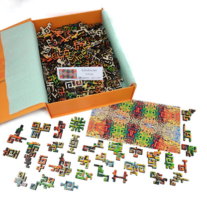 Wooden Jigsaw Puzzle with Uniquely Shaped Pieces for Adults - 300 Pieces - Challenge. Kaleidoscope
