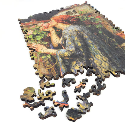 Wooden Jigsaw Puzzle with Uniquely Shaped Pieces for Adults - 200 Pieces - The Soul of the Rose