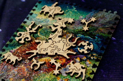 Davici - Unique Wooden Jigsaw Puzzle -  100 pieces - Zodiac Bull (Taurus)