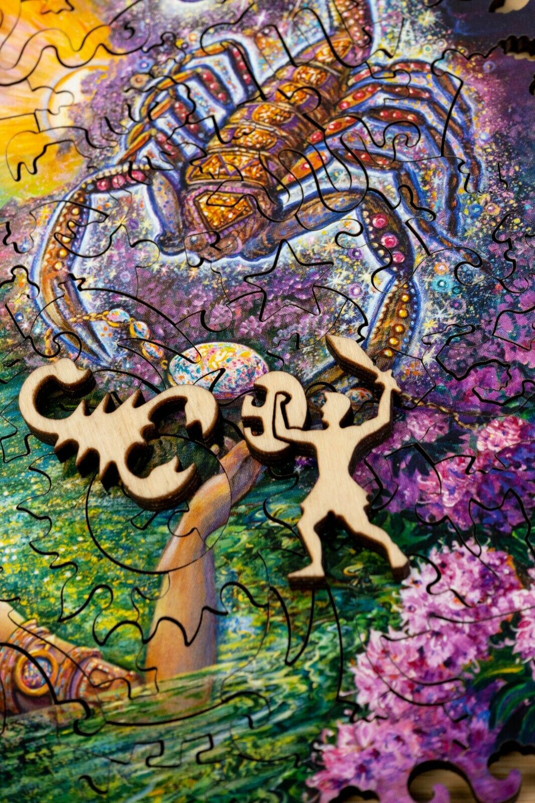 Davici - Unique Wooden Jigsaw Puzzle - 100 pcs - Zodiac Scorpion (Scorpio)