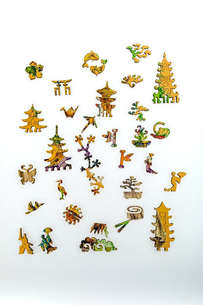 Davici - Unique Wooden Jigsaw Puzzle - 195 pieces - Japan