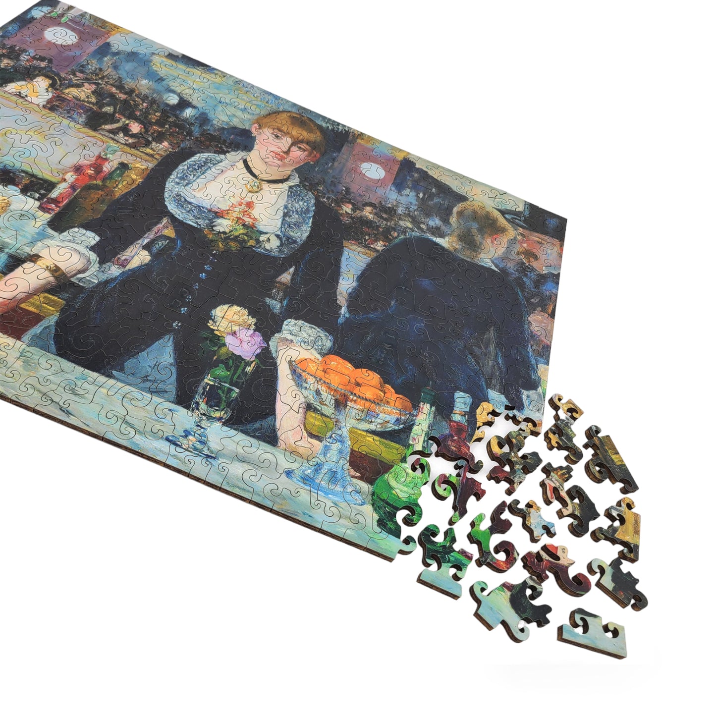 Wooden Jigsaw Puzzle for Adults - Uniquely Shaped Pieces  - 365 Pieces - A Bar at the Folies-Bergère