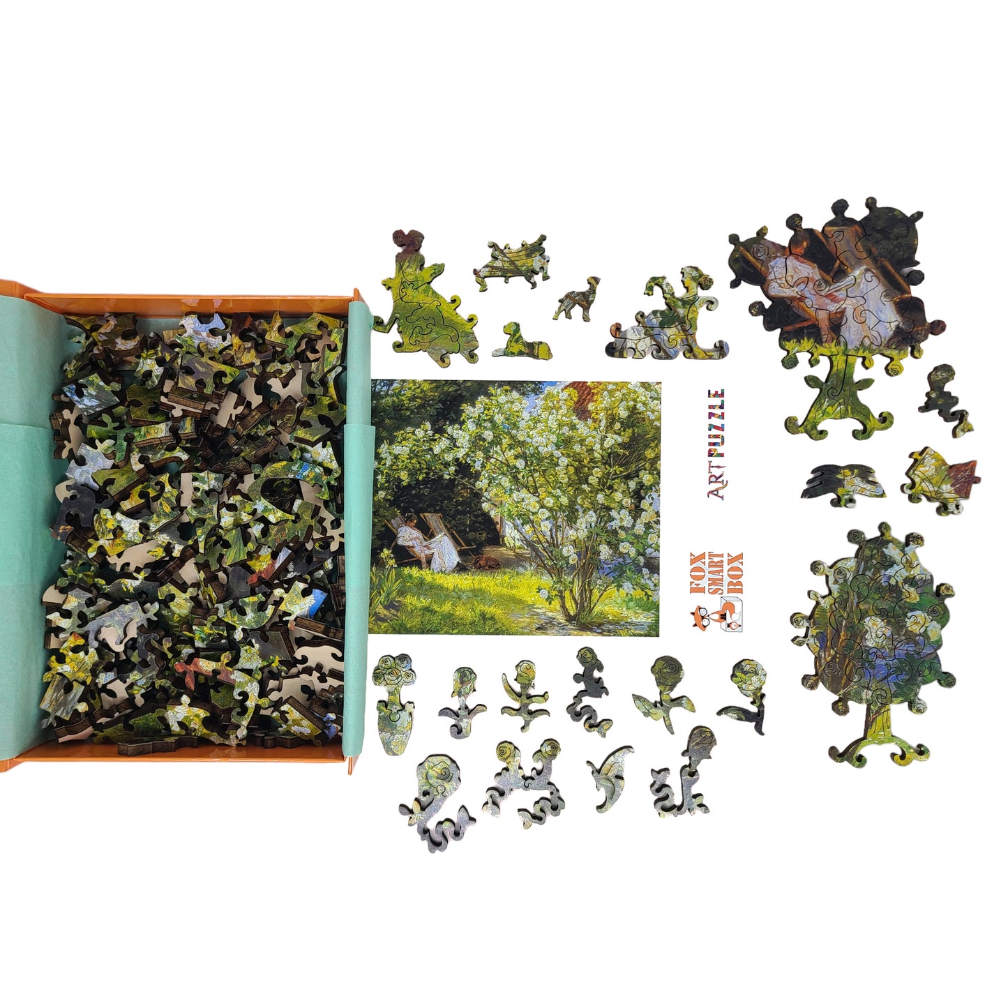 Wooden Jigsaw Puzzle for Adults - Uniquely Shaped Pieces - 215 Pieces - Roses