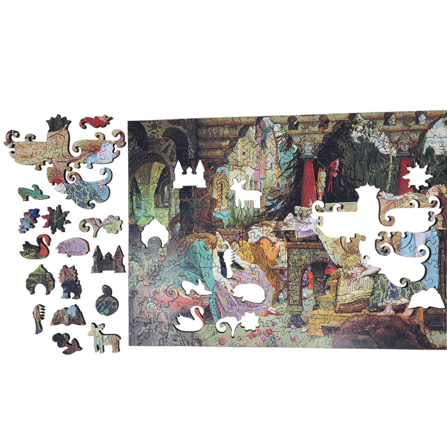 Wooden Jigsaw Puzzle for Adults - Uniquely Shaped Pieces - 320 Pieces - Sleeping Princess