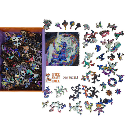 Wooden Jigsaw Puzzle for Adults - Uniquely Shaped Pieces - 242 Pieces - The Maiden