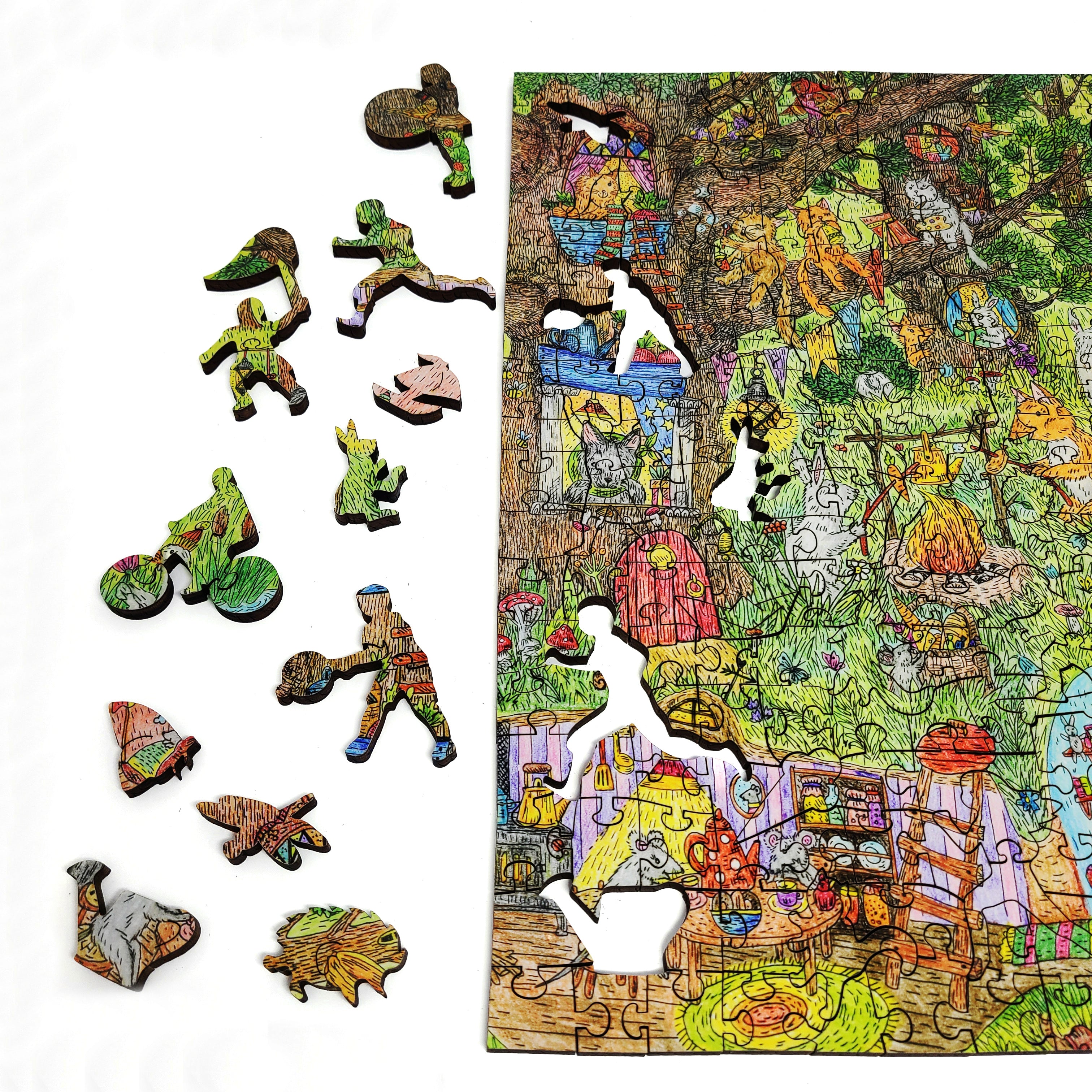 Wooden Jigsaw Puzzles for Adults-Special Shaped-made in USA- 505 