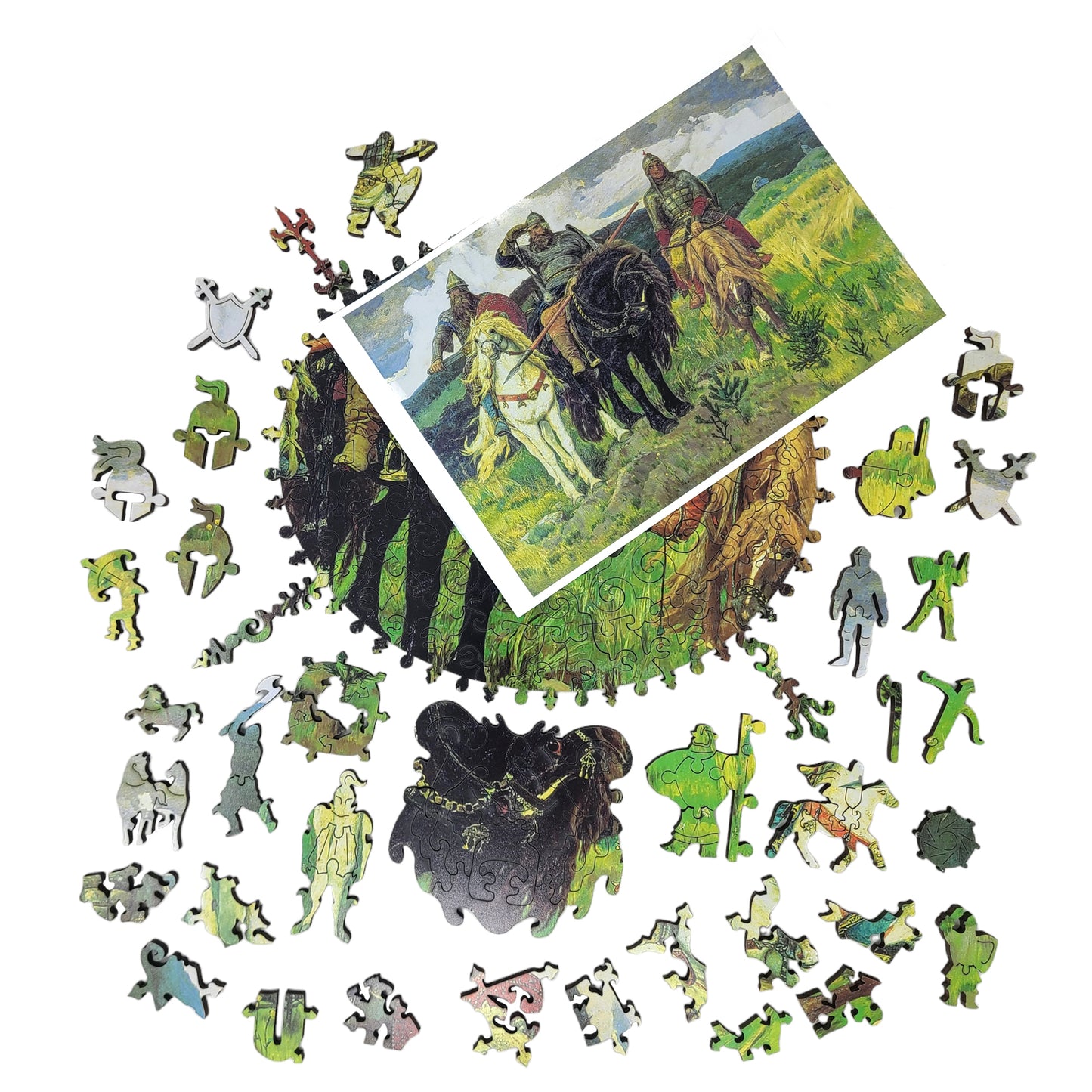 Wooden Jigsaw Puzzle for Adults - Uniquely Shaped Pieces - 422 Pieces - Heroes