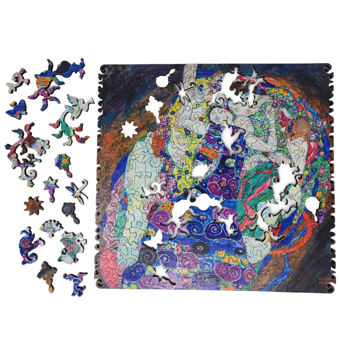 Wooden Jigsaw Puzzle for Adults - Uniquely Shaped Pieces - 242 Pieces - The Maiden