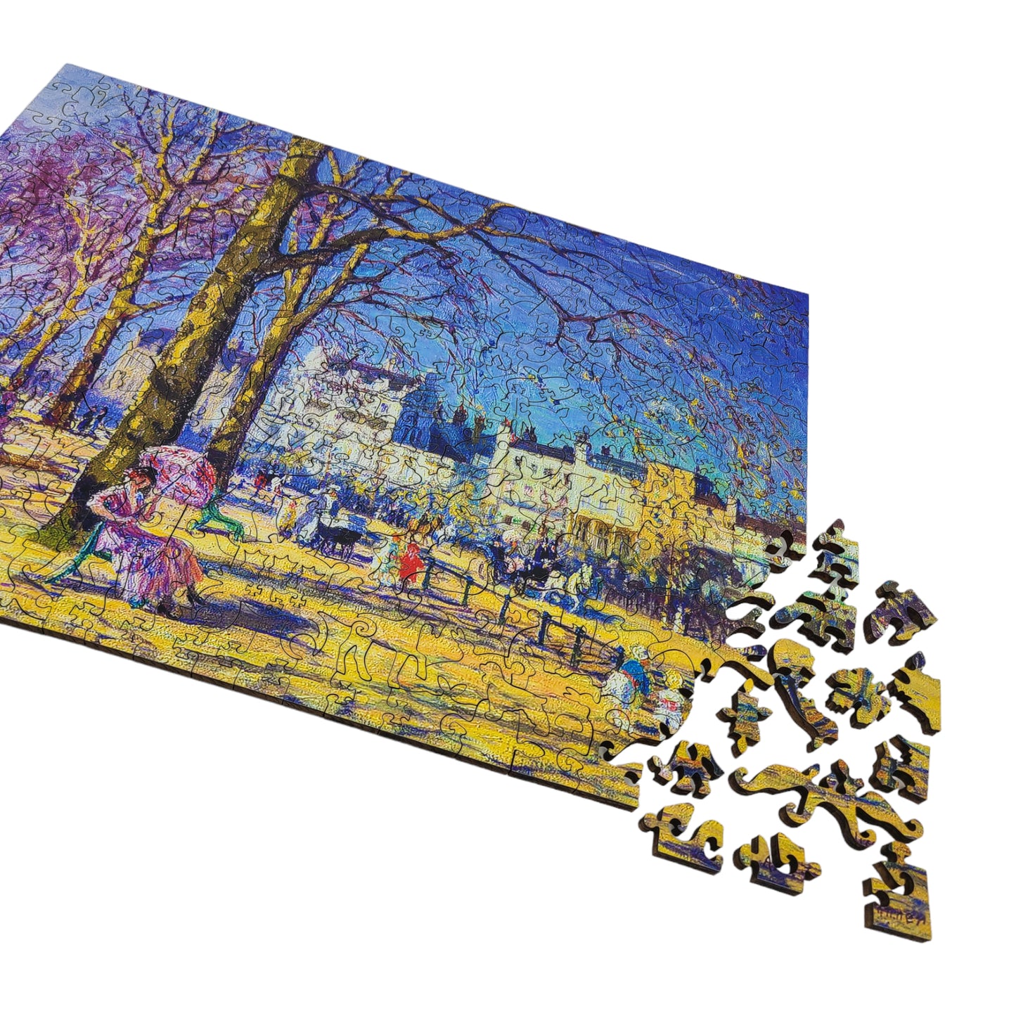 Wooden Jigsaw Puzzle for Adults - Uniquely Shaped Pieces - 303 Pieces - Hyde Park