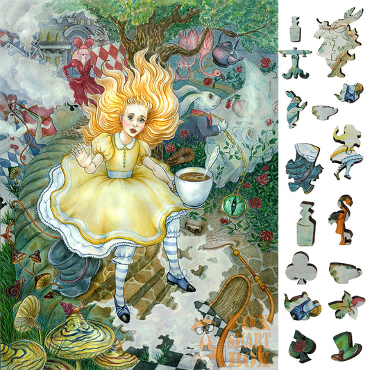 Rompecabezas de madera con piezas de formas únicas para adultos - 250 piezas - Alice's Fantasies