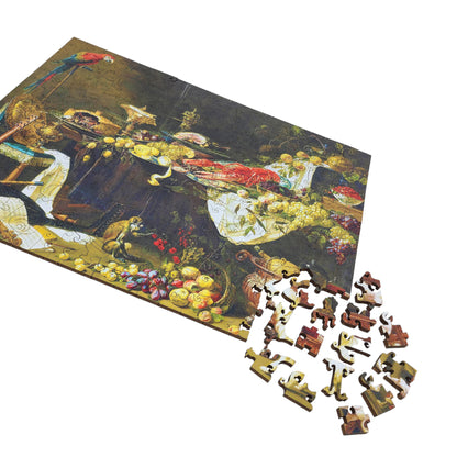 Wooden Jigsaw Puzzle for Adults - Uniquely Shaped Pieces - 262 Pieces - Banquet Still Life