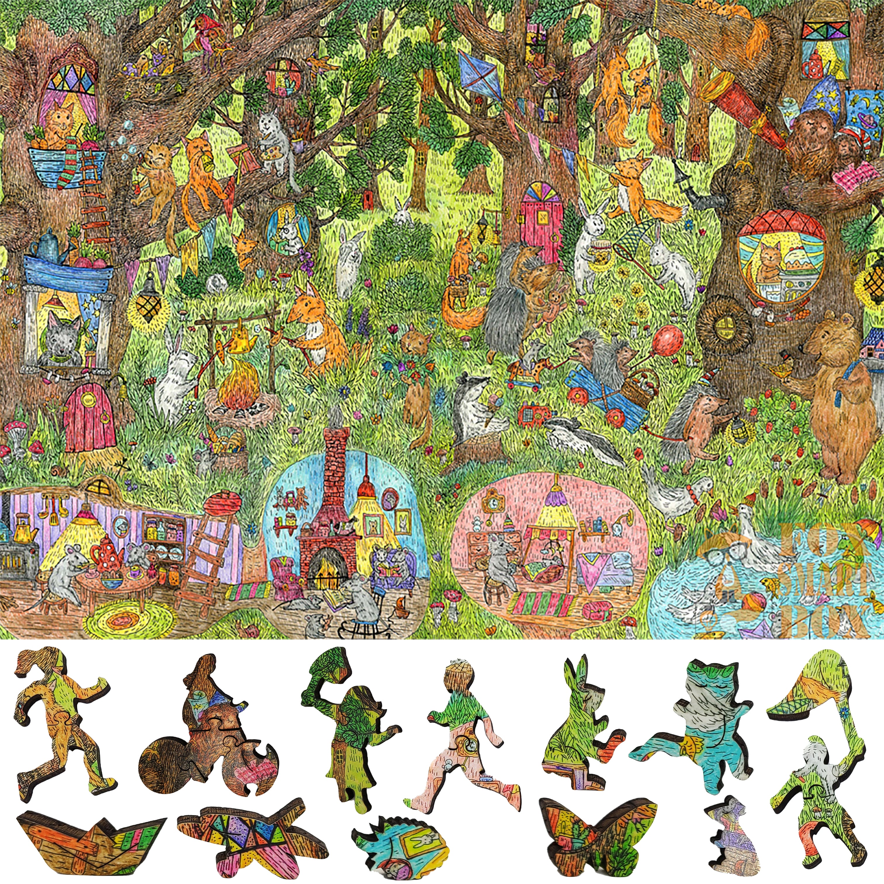 Wooden Jigsaw Puzzles for Adults-Special Shaped-made in USA 