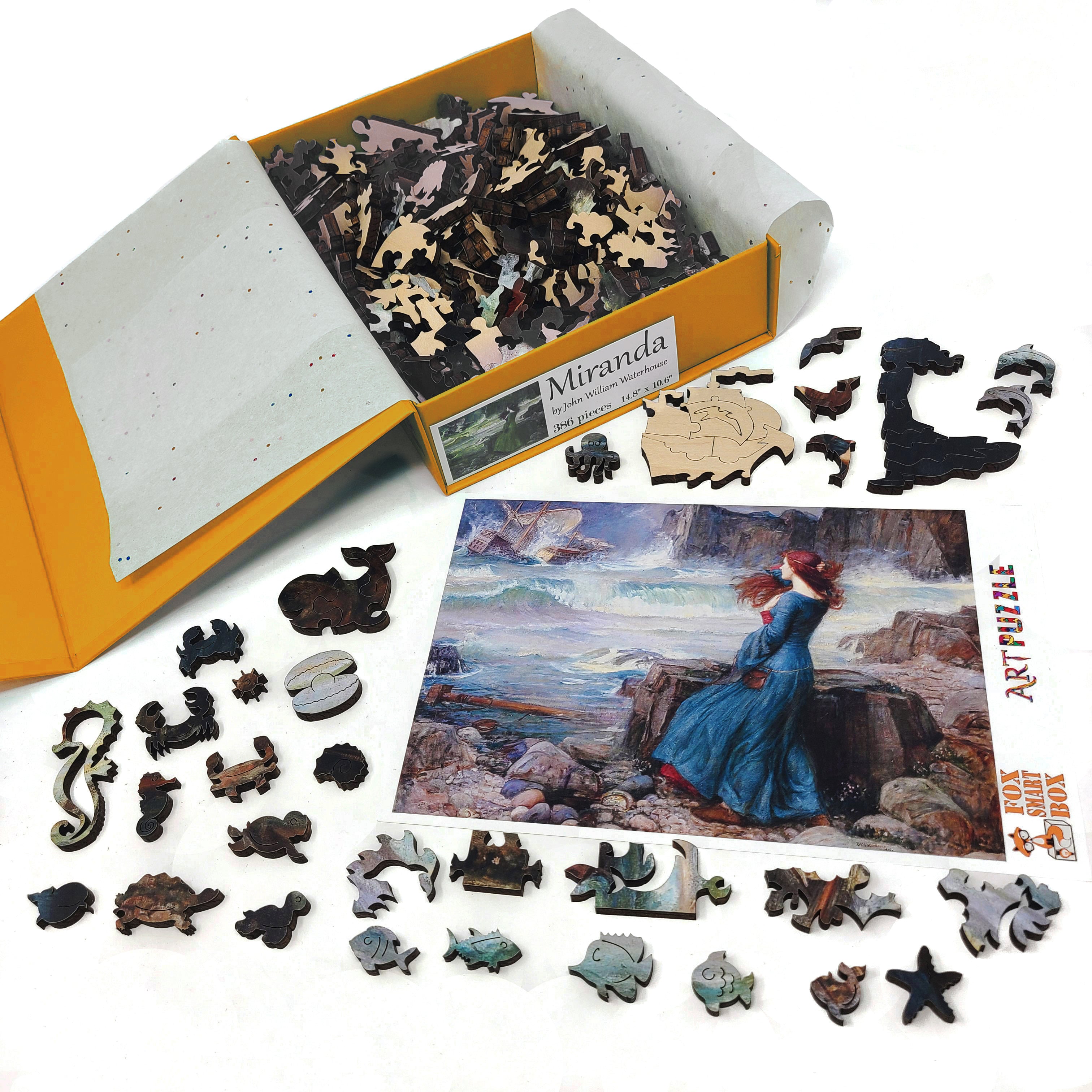 Wooden Jigsaw Puzzle with Uniquely Shaped Pieces for Adults - 386