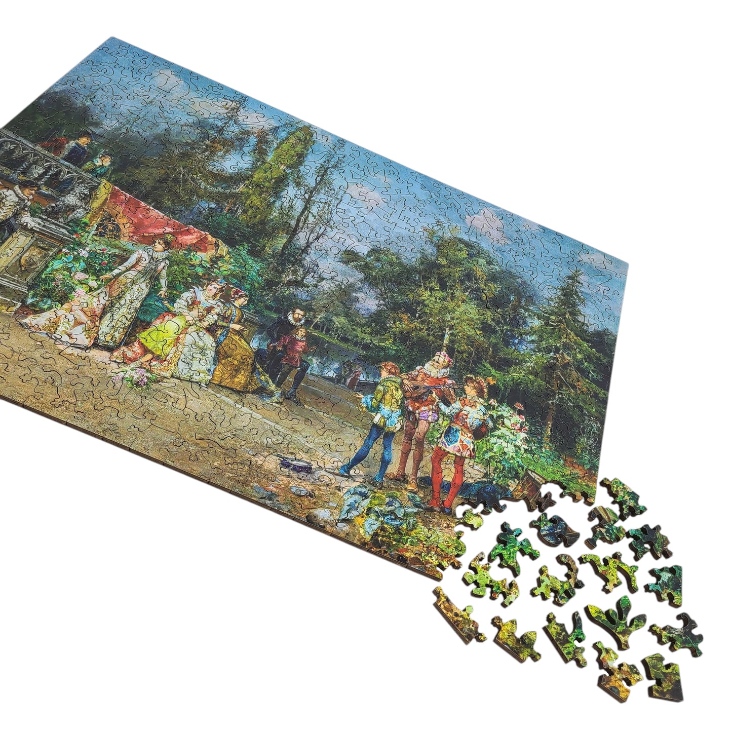 Wooden Jigsaw Puzzle for Adults - Uniquely Shaped Pieces - 425 Pieces - Venetian Court