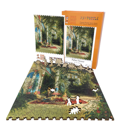 Wooden Jigsaw Puzzle for Adults - Uniquely Shaped Pieces - 282 Pieces - Palm House