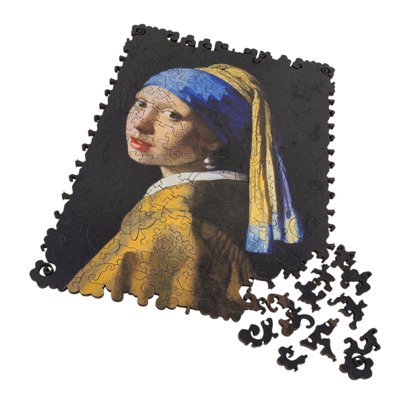 Wooden Jigsaw Puzzle for Adults - Uniquely Shaped Pieces - 220 Pieces - Girl with a Pearl Earring