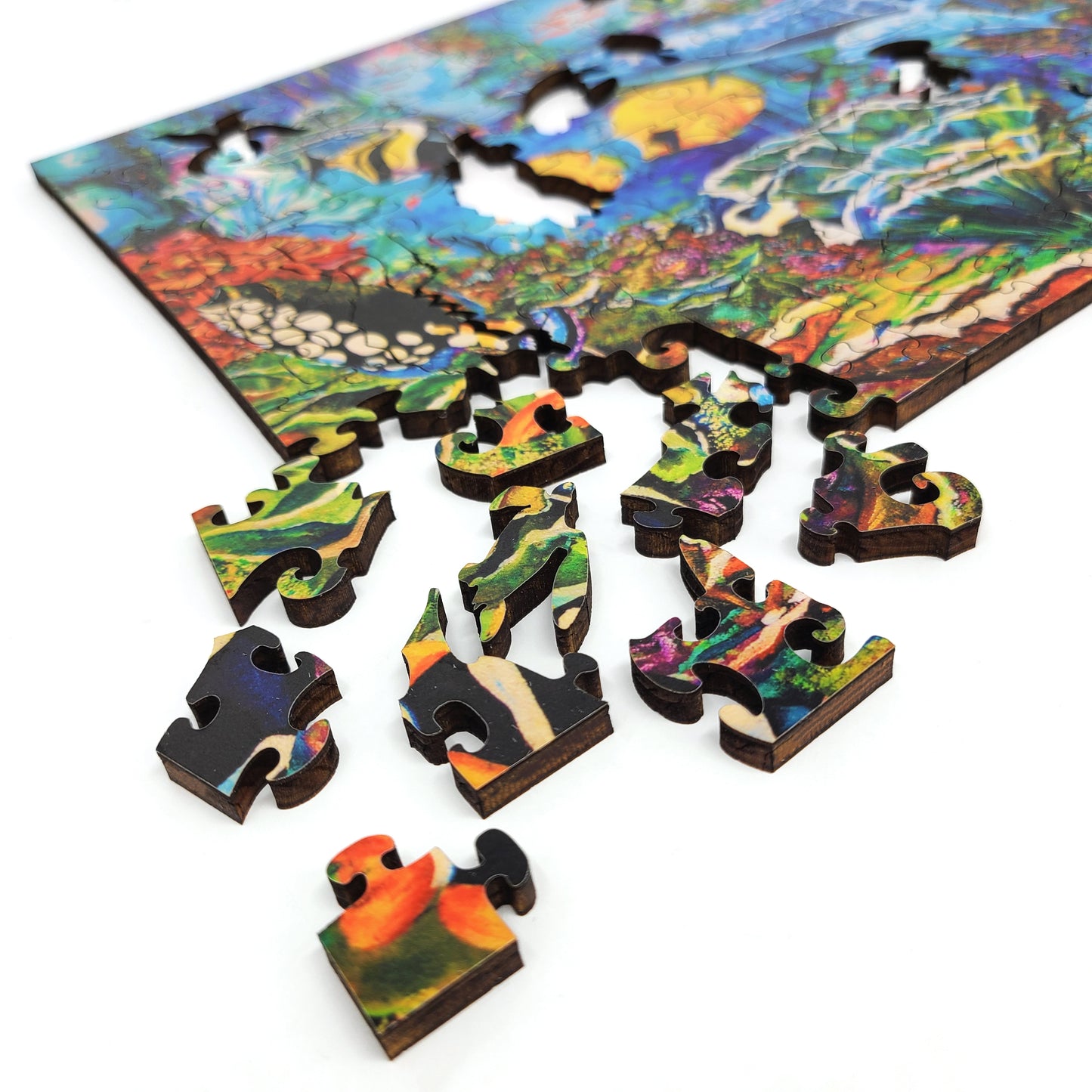 Large Format Wooden Jigsaw Puzzle for Seniors and Adults - Uniquely Shaped Pieces  - 165 Pieces - Sea World