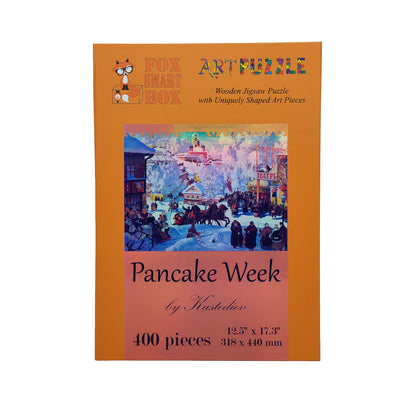 Rompecabezas de madera con piezas de formas únicas para adultos - 400 piezas - Pancake Week