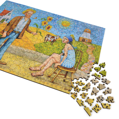 Wooden Jigsaw Puzzle with Uniquely Shaped Pieces for Adults - 505 Pieces - SunfLovers