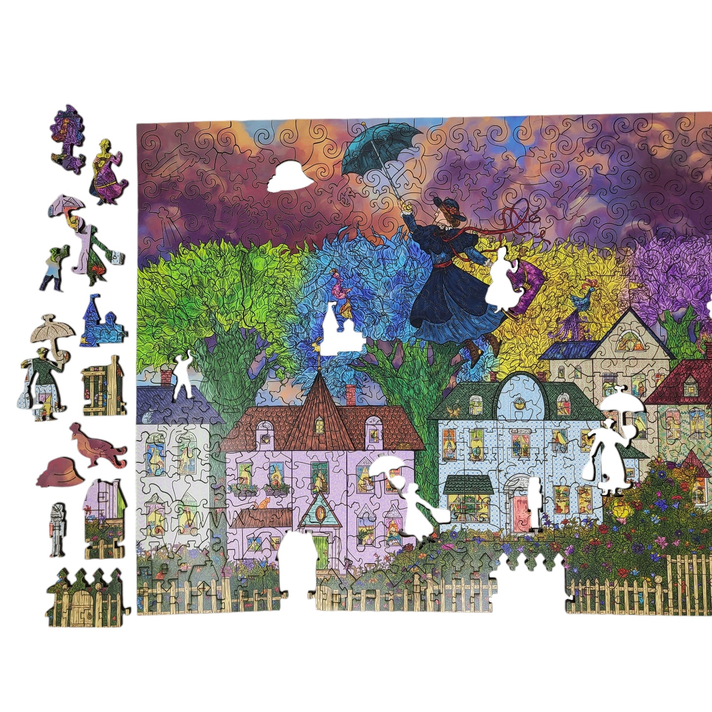 Wooden Jigsaw Puzzle for Adults - Uniquely Shaped Pieces - 414 Pieces - Goodbye, Mary