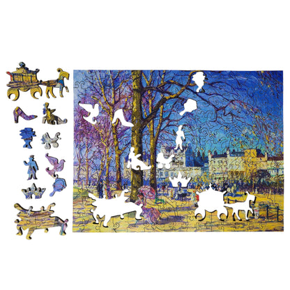 Wooden Jigsaw Puzzle for Adults - Uniquely Shaped Pieces - 172 Pieces - Hyde Park