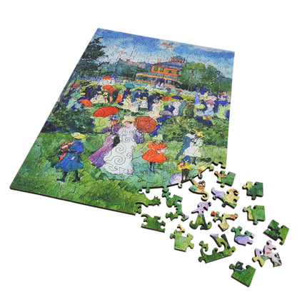 Wooden Jigsaw Puzzle for Adults - Uniquely Shaped Pieces - 212 Pieces - Franklin Park Boston