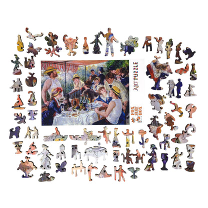 Wooden Jigsaw Puzzle for Adults - Uniquely Shaped Pieces - 414 Pieces - Luncheon of the Boating Party