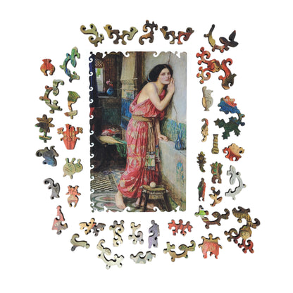 Wooden Jigsaw Puzzle for Adults - Uniquely Shaped Pieces - 220 Pieces - Thisbe