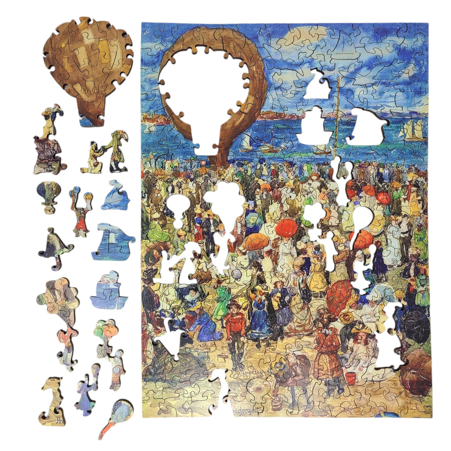 Wooden Jigsaw Puzzle for Adults - Uniquely Shaped Pieces - 210 Pieces - The Balloon