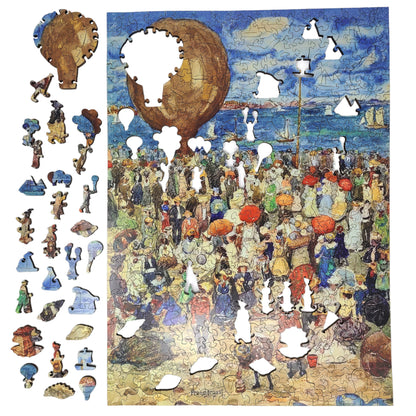 Wooden Jigsaw Puzzle for Adults - Uniquely Shaped Pieces - 404 Pieces - The Balloon