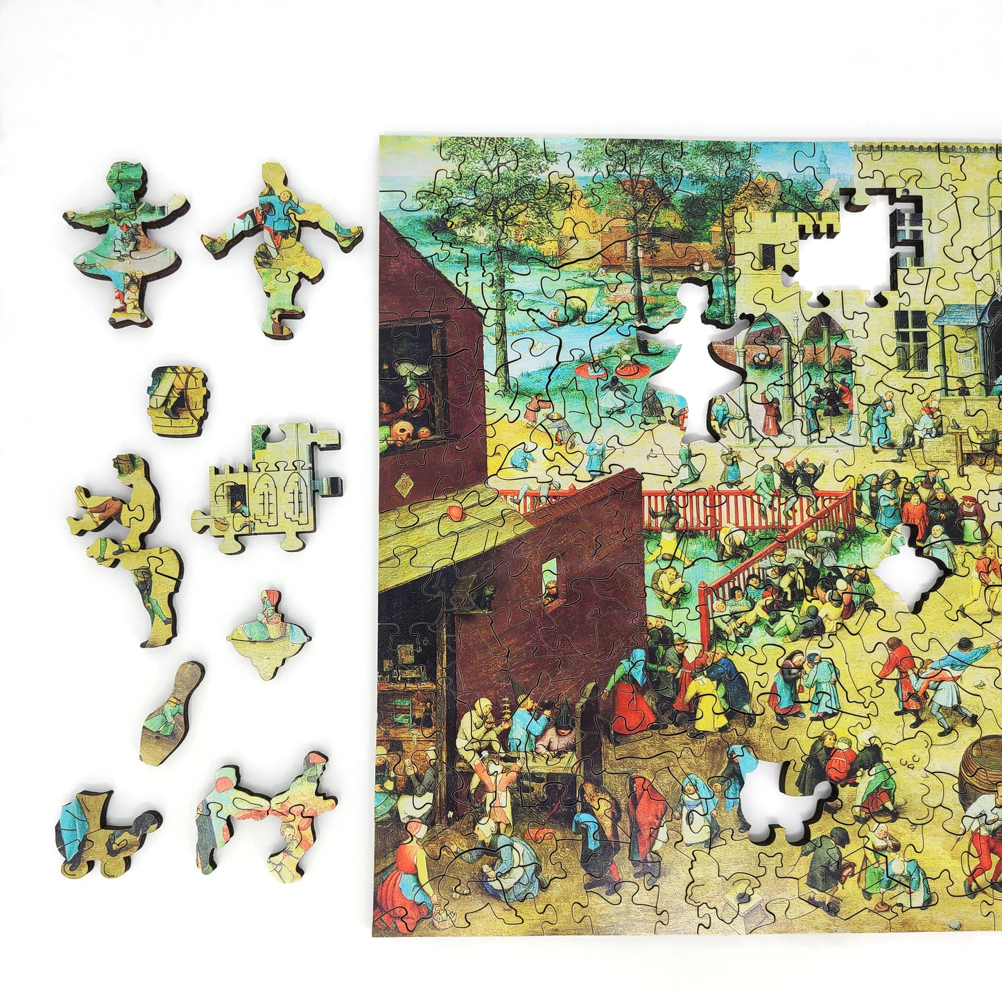 Wooden Jigsaw Puzzle with Uniquely Shaped Pieces for Adults - 300 Pieces - Children's Games