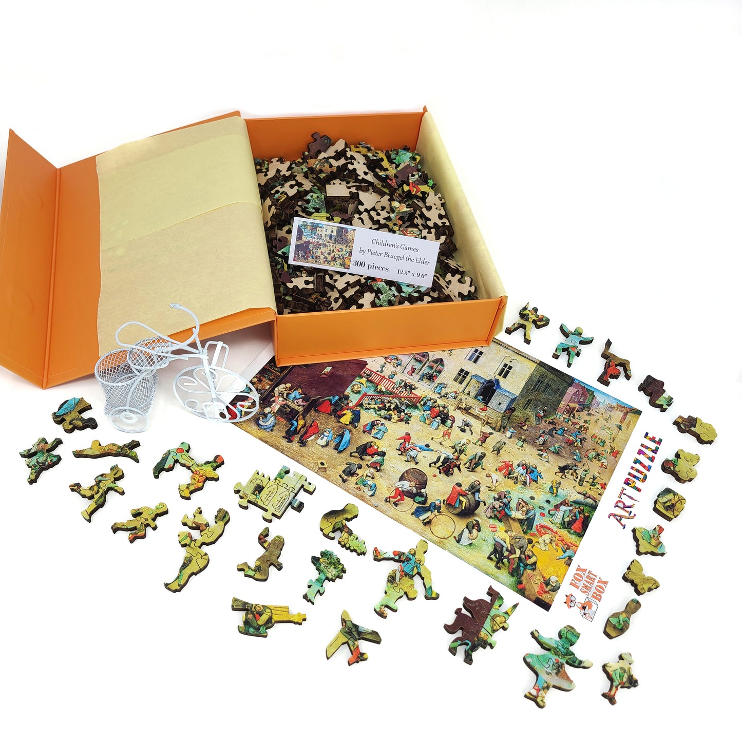 Wooden Jigsaw Puzzle with Uniquely Shaped Pieces for Adults - 300 Pieces - Children's Games