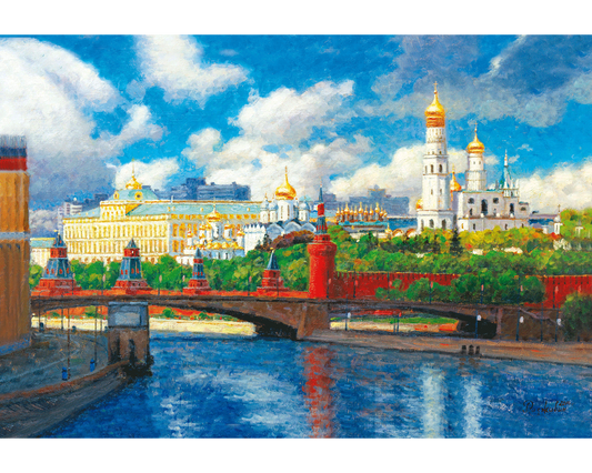 Davici - Rompecabezas de madera único - 180 piezas - Kremlin de Moscú